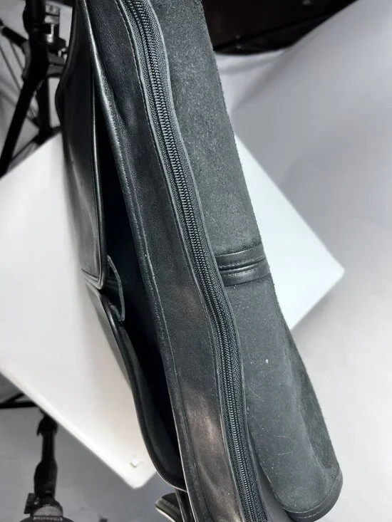 VTG 90's COACH LEGACY 5206 Black Leather Foldover Flap Messenger Briefcase - Picture 6 of 12